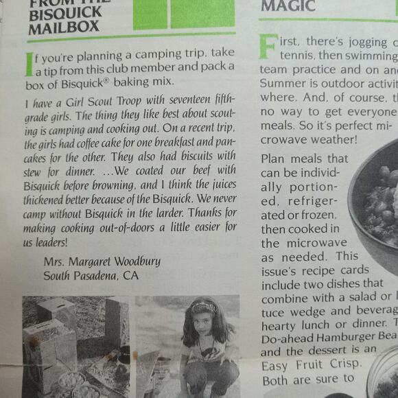 Bisquick Banners 1980's Granny Core Cooking Recipe Vintage Collection - Picture 5 of 7